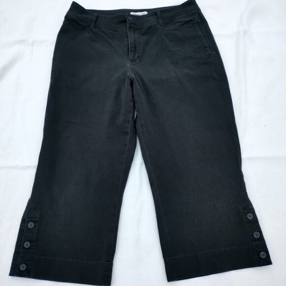 Coldwater Creek Pants - PANTS Capri - Black, Coldwater Creek, size 12